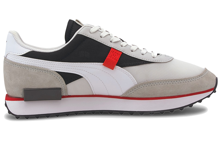 Кроссовки PUMA Future Rider Zapatillas (коричнево-бело-серо-красно-черные) — Коричневый / белый / серый / красный / чёрный — фото 2