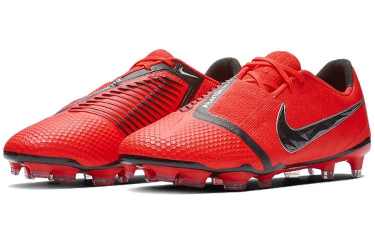 Футбольные бутсы Nike Phantom Venom Elite AG (красно-черные) — фото 3
