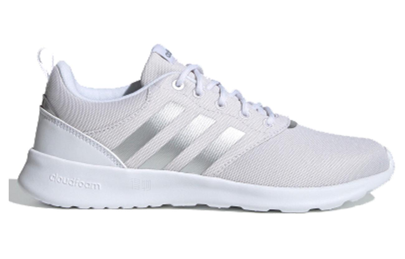 Женские кроссовки adidas neo Qt Racer 2.0 (серебристо-серые) — Серый / серебристый — фото 2