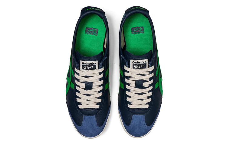 Кеды Onitsuka Tiger MEXICO 66 (темно-сине-зеленые) — фото 4