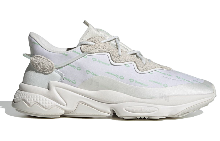 Унисекс кроссовки adidas Ozweego (бело-зеленые) — фото 2