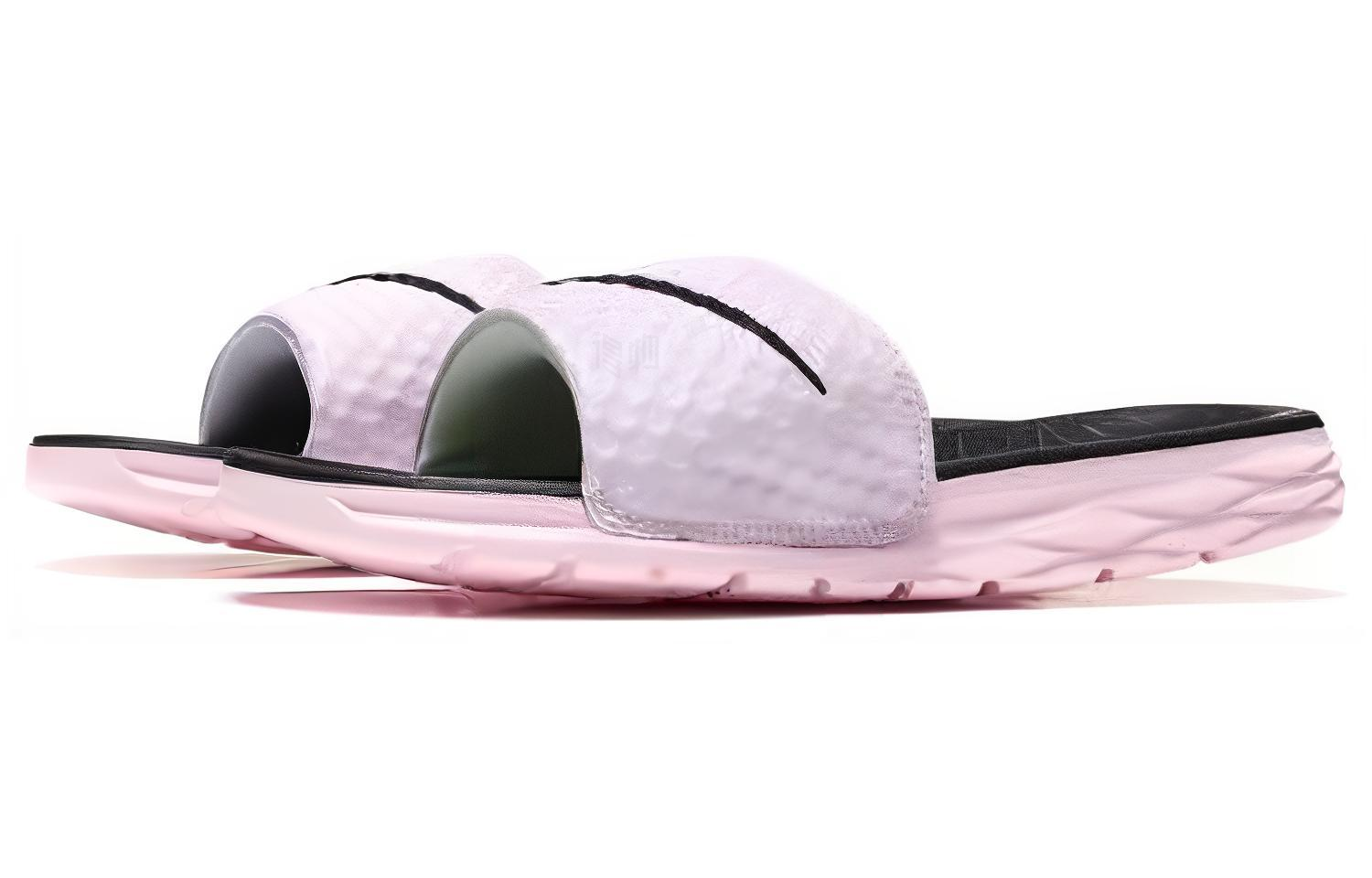 Женские шлепанцы Nike Benassi Solarsoft 2 (розово-черные) — фото 3