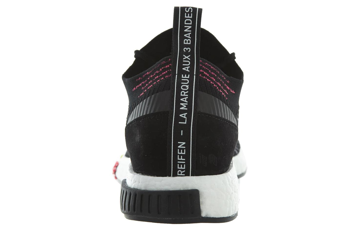 Кроссовки adidas originals NMD RACER PK (черно-бело-розово-желтые) — Чёрный / белый / розовый / жёлтый — фото 4