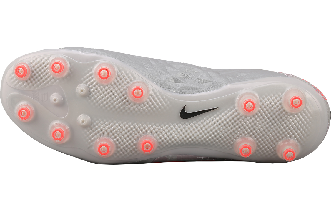 Кроссовки Nike Tiempo Legend 8 Elite EC AG (серо-оранжевые) — фото 4