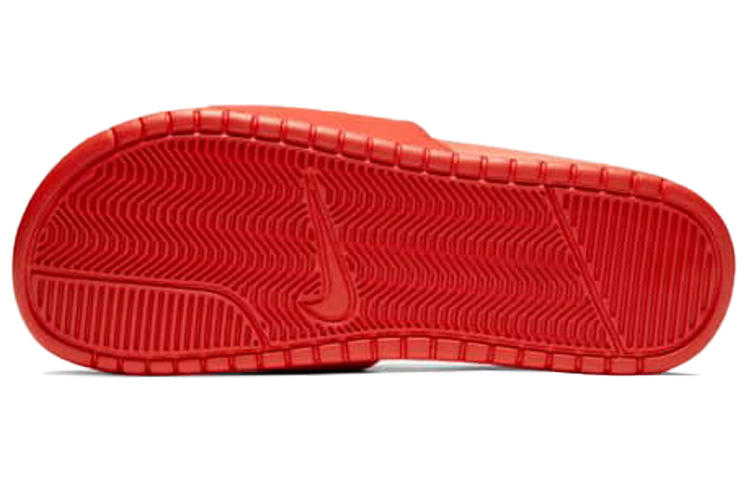 Мужские шлепанцы Stussy x Nike Benassi Slide (красный) — фото 4