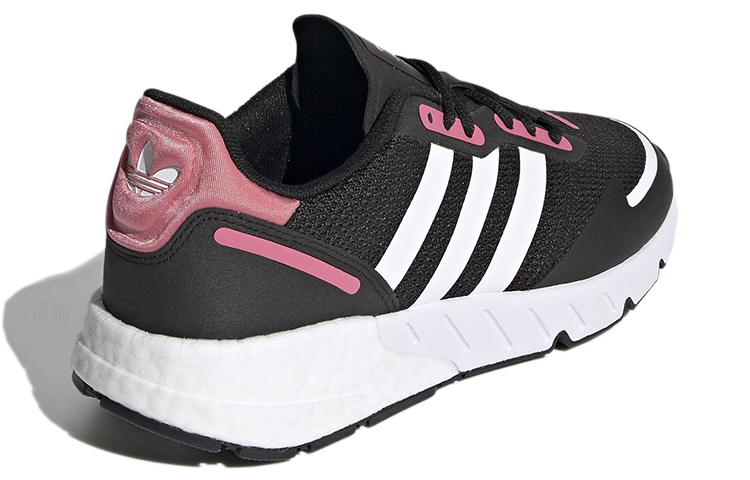 Женские кроссовки adidas originals ZX 1K Boost (черно-бело-розовый) — Чёрный / белый / розовый — фото 4