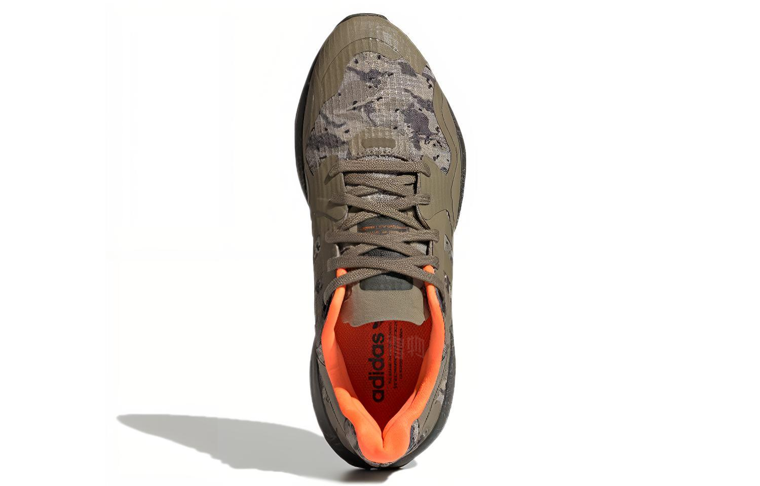 Кроссовки adidas originals ZX Alkyne (зелено-серо-оранжевые) — Зелёный / серый / оранжевый — фото 5
