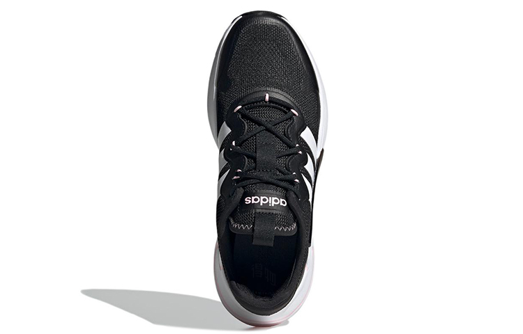 Женские кроссовки adidas neo Roamer (черно-бело-розовые) — Чёрный / белый / розовый — фото 5