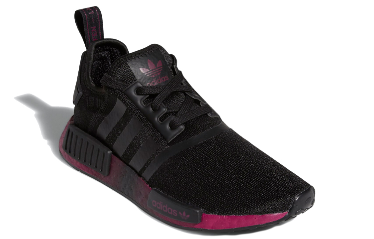 Женские кроссовки adidas originals NMD_R1 (черно-красные) — фото 3