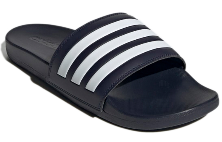 Шлепанцы adidas Adilette Comfort Slides (черно-белый) — фото 3