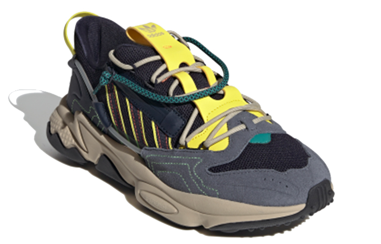 Мужские кроссовки adidas Ozweego Zip (темно-синие) — фото 3