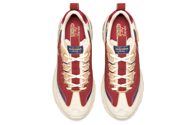 Мужские кроссовки Skechers D'Lites (бело-красные) — фото 5