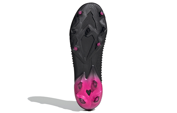 Мужские бутсы adidas Predator FG (черно-розовые) — фото 5