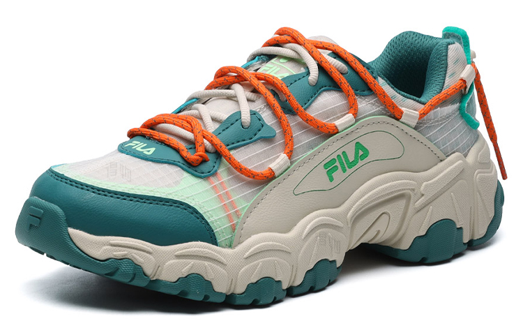 Женские кроссовки Fila FUSION (зеленый) — фото 2