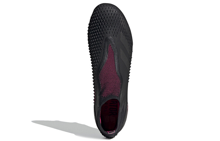 Мужские бутсы adidas Predator FG (черно-розовые) — фото 4