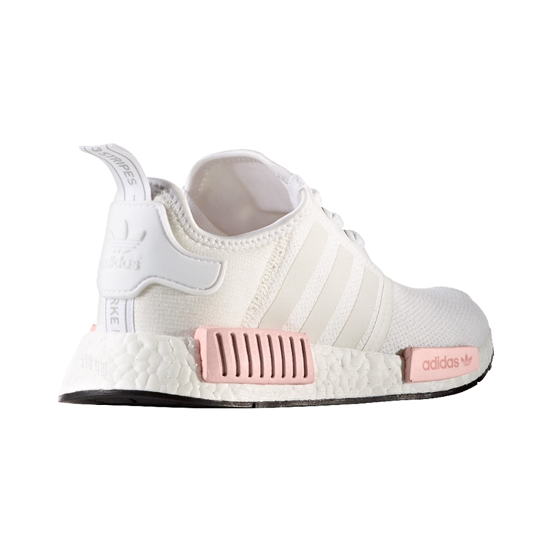 Женские кроссовки adidas originals NMD_R1 White Rose (бело-розовые) — Белый / розовый — фото 4