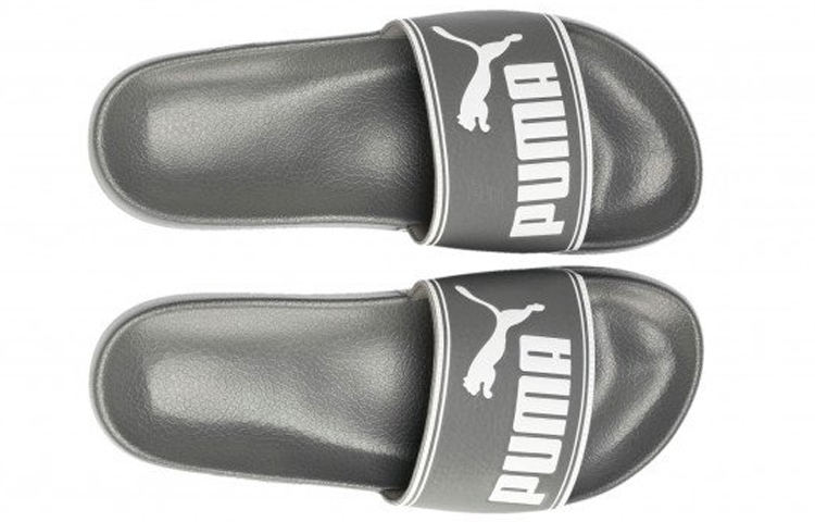 Шлепанцы PUMA Leadcat (серые) — фото 3