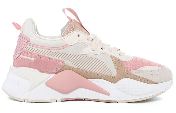 Женские кроссовки PUMA RS-X Reinvention (бежево-розово-коричневые) — Бежевыйрозовыйкоричневый — фото 2