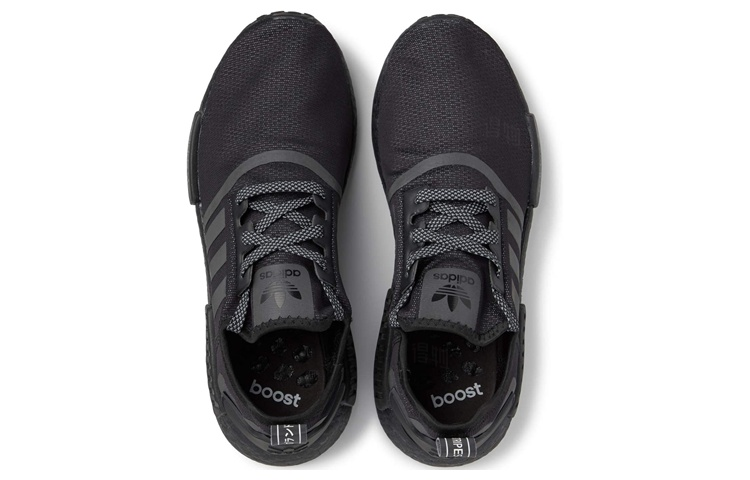 Кроссовки adidas originals NMD_R1 (черные) — фото 4