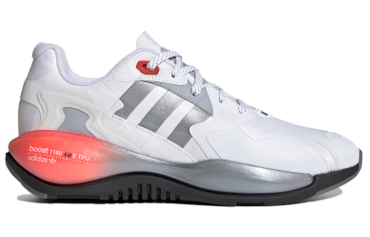 Кроссовки adidas originals ZX Alkyne (серебристо-белые) — фото 2