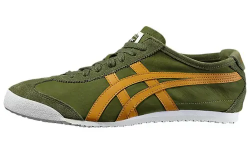Onitsuka Tiger MEXICO 66 Comfortable Slip Resistant Low top Casual Shoes Unisex Army Green