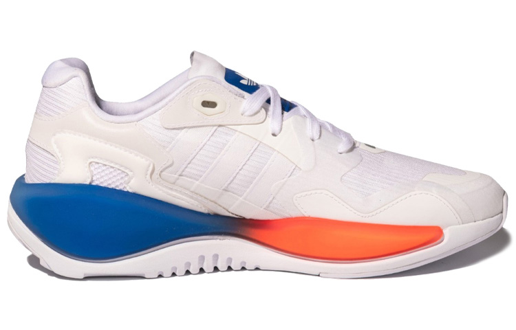 Кроссовки adidas originals ZX Alkyne Boost (бело-красно-синие) — Белый / красный / синий — фото 2