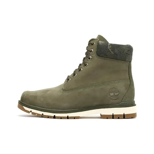 Timberland Radford Top Grain Cow Leather Knee High Combat Boots Men's Green