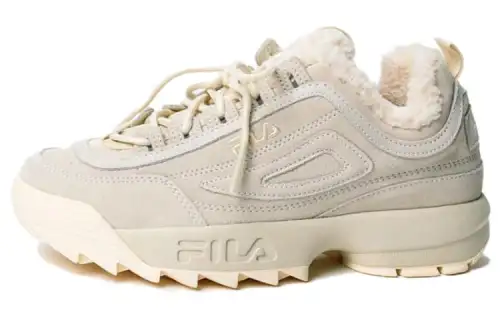 FILA 2 Comfortable Low top Casual Shoes Unisex Beige