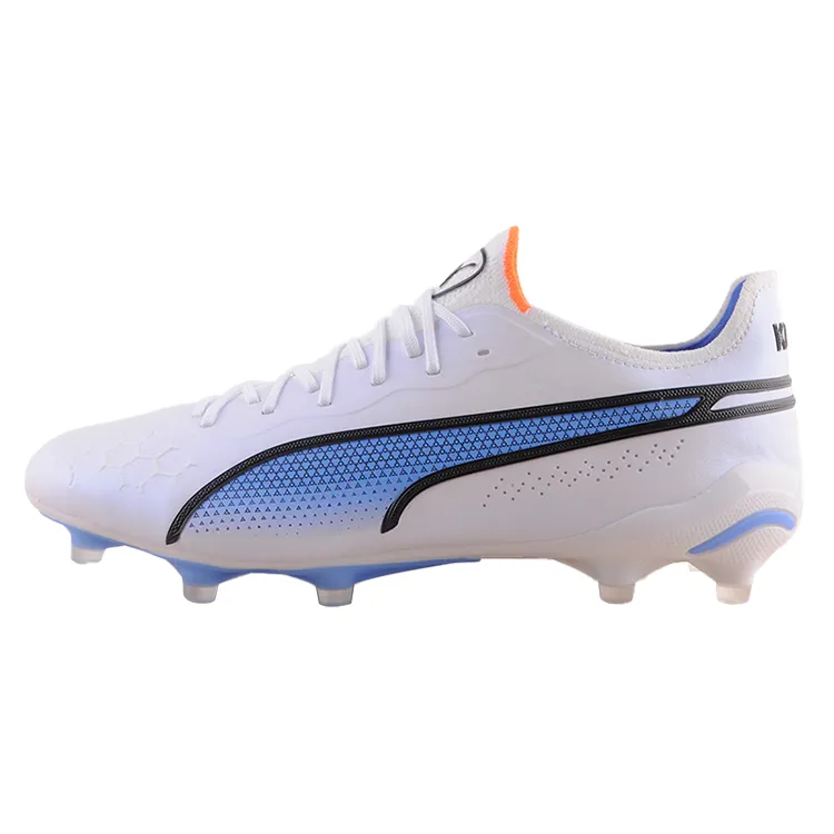 Puma King Ultimate FG AG 'White Blue Glimmer'