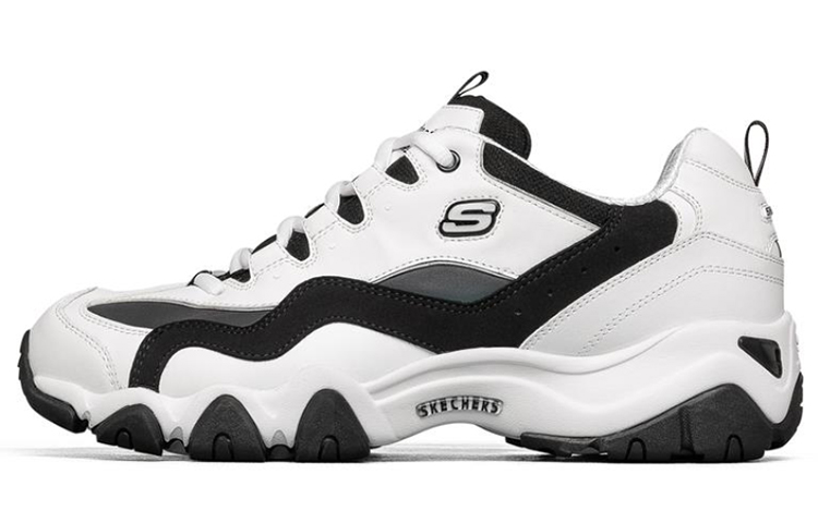 Мужские кроссовки Skechers D'Lites 2.0 (бело-черно-серые)