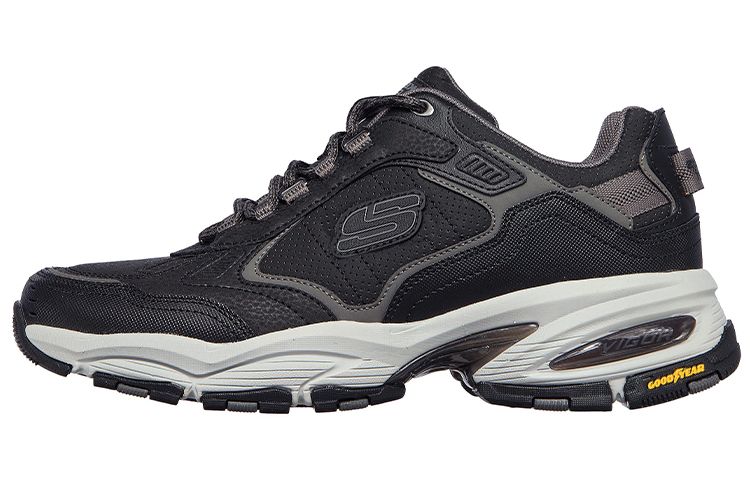 Skechers Vigor 3.0 Cushioning Abrasion Resistant Breathable Low top Casual Shoes Men's Black
