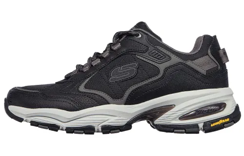 Skechers Vigor 3.0 Cushioning Abrasion Resistant Breathable Low top Casual Shoes Men's Black