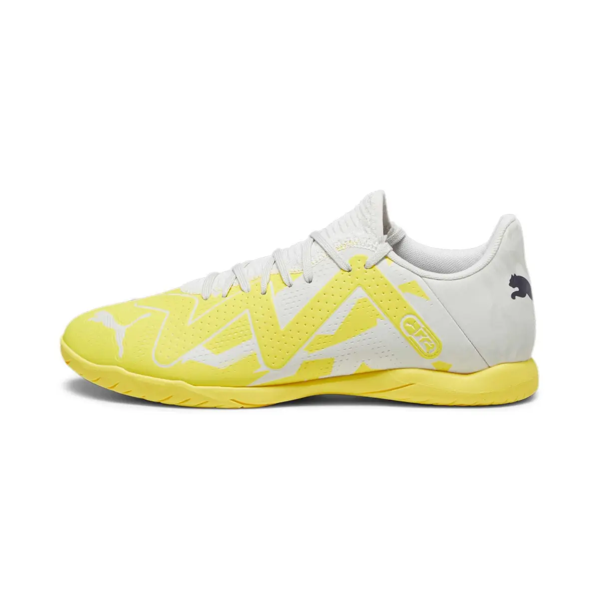 PUMA Wear resistant And Lightweight Low top Soccer Shoes Men's Yellow White