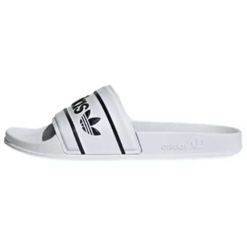 Adidas Adilette Slide 'White Black Trefoil'
