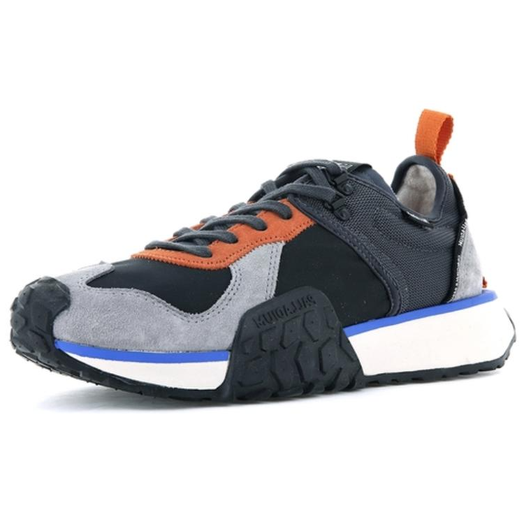 Palladium Troop Runner Slip Resistant Abrasion Resistant Low top Casual Shoes Unisex Black Gray