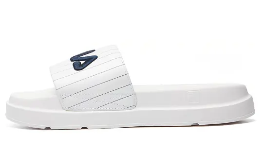 FILA Thick Sole White Slippers Women's