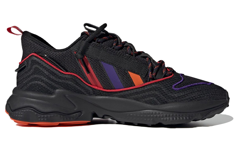 Кроссовки adidas originals Ozweego (черный / оранжевый) — Чёрный / оранжевый — фото 2