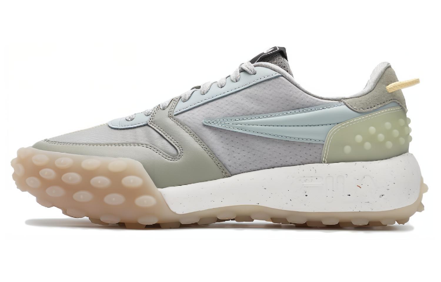 FILA Gara Cushioning, Wear Resistant Low top Casual Shoes Men's Gray Green