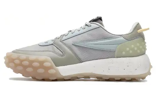 FILA Gara Cushioning, Wear Resistant Low top Casual Shoes Men's Gray Green
