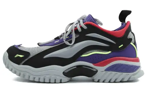 Li Ning Aurora Skywalk Casual Shoes Men's Low Top Gray/Purple