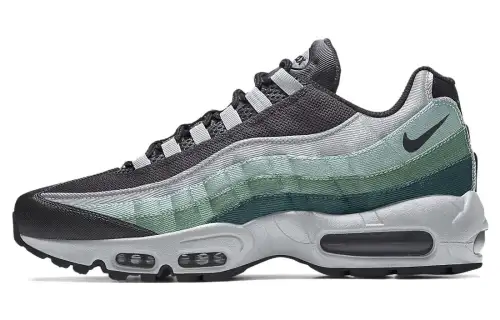 Nike Air Max 95 Abrasion Resistant Abrasion Resistant Low top Casual Shoes Women's Black Green