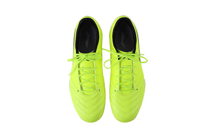 Li Ning TF Turf Cushioning Slip Resistant Abrasion Resistant Soccer Shoes Men’s Neon Green