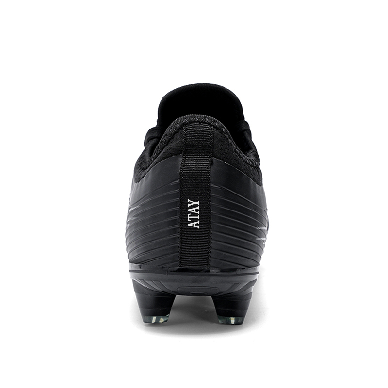 ATAY Slip Resistant Abrasion Resistant Slip Resistant Abrasion Resistant Soccer Shoes Unisex Black