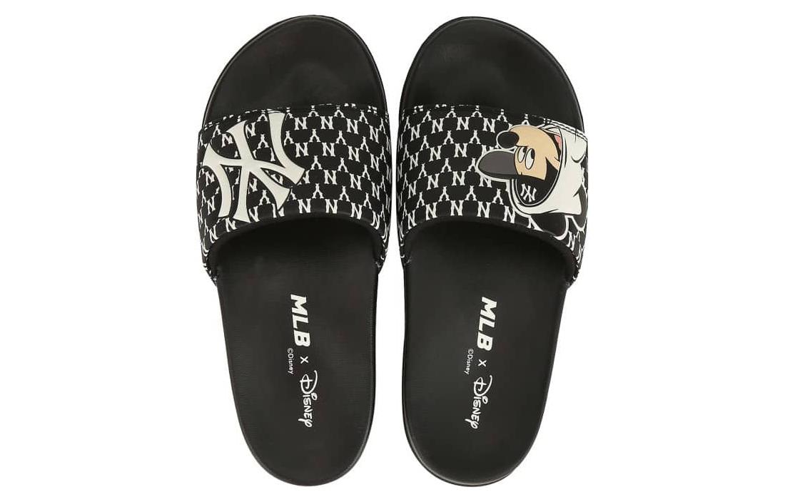 Disney x MLB Slip Resistant Slide Slippers Unisex Black
