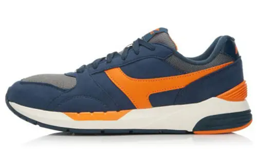 Li Ning Zhengrong Slip Resistant Abrasion Resistant Cushioning Low top Casual Shoes Men's Blue