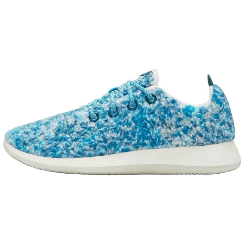 Allbirds Wool Runner Fluff Cushioning Low top Sports Casual Shoes Women's Blue Tie Dye