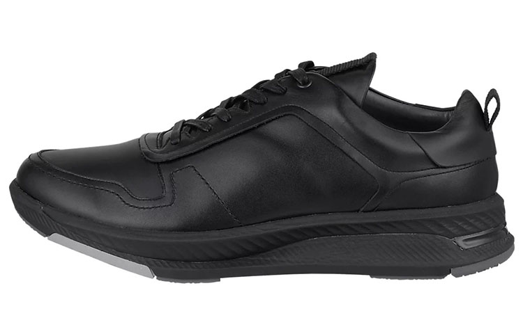 Asics Pedala Ride Walk Leather Low top Casual Shoes Men's Black
