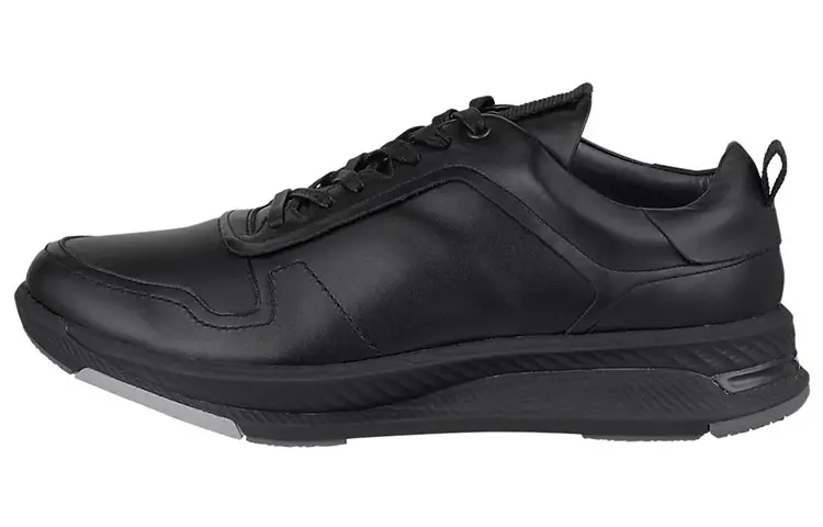 Asics Pedala Ride Walk Leather Low top Casual Shoes Men's Black