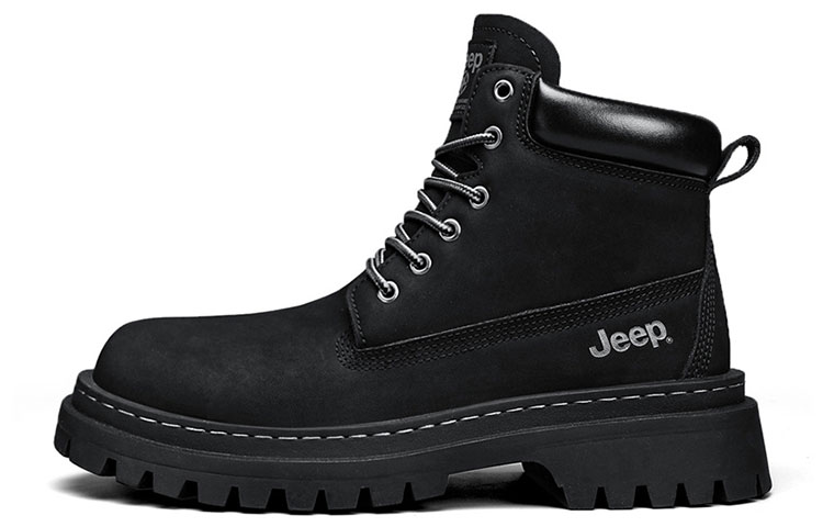 Jeep Fall Winter Tactical Boots Short Combat Boots Men's Black