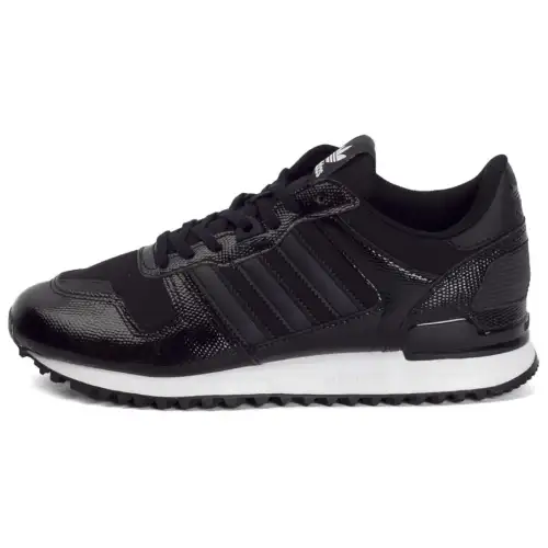 Adidas Originals ZX 700 Slip Resistant Abrasion Resistant Low top Casual Shoes Women's Black